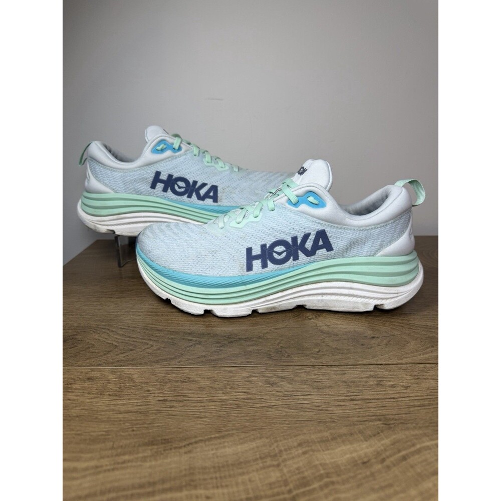 Hoka Gaviota 5 Running Shoes Women’s 11 Snow Melt/Cielo Blue 1134235SWML
